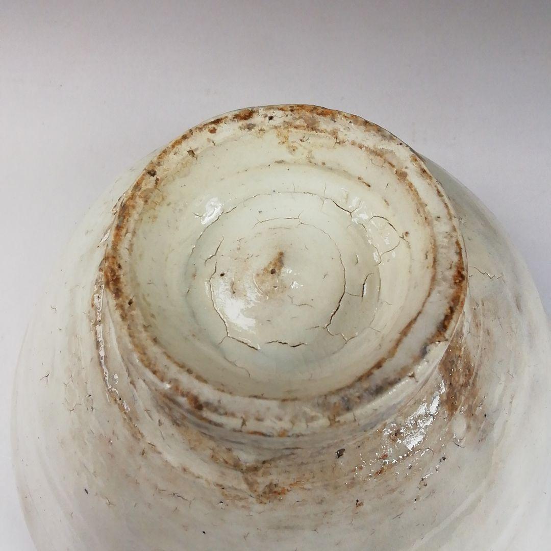 Ｔ１０１　茶碗　『粉引火変り　茶碗』『其中窯　河村又次郎』　共箱　抹茶碗　茶道具