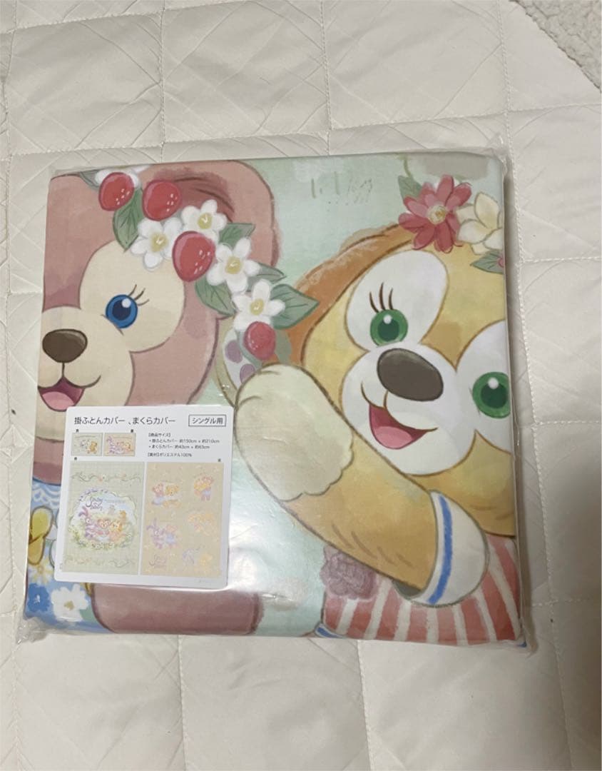 ふとんカバー&ピロケース　ダッフィー　&フレンズ　スプリングインブルーム