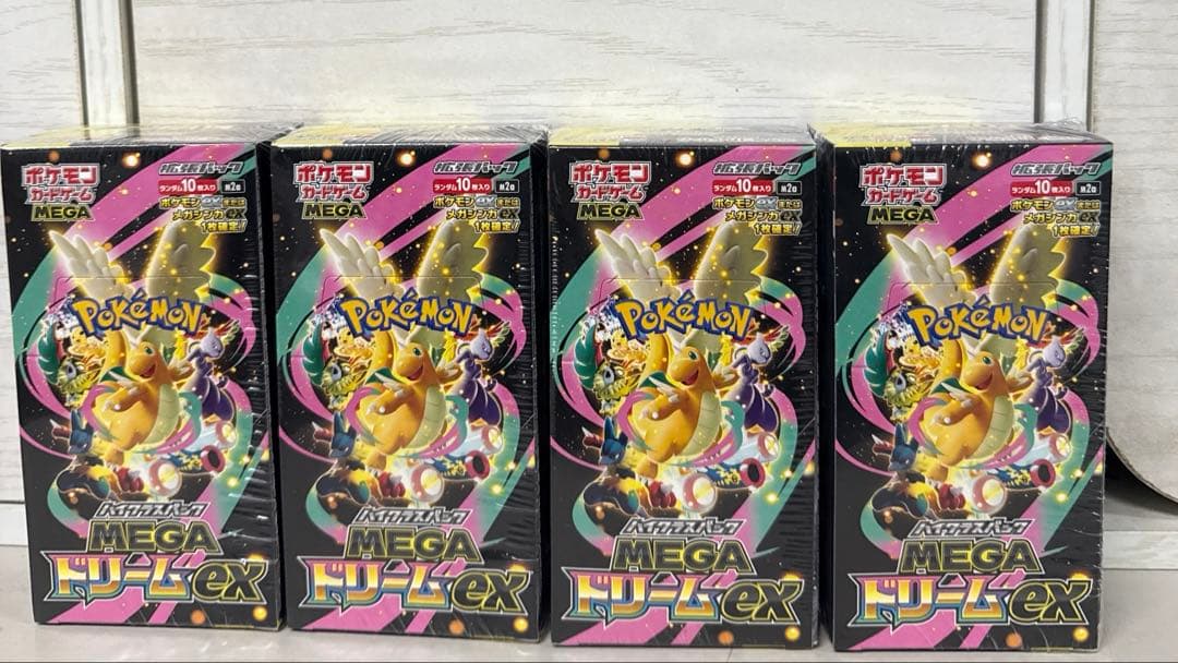 ポケモンカードゲーム MEGAドリームex　メガドリーム　シュリンク付　4BOX