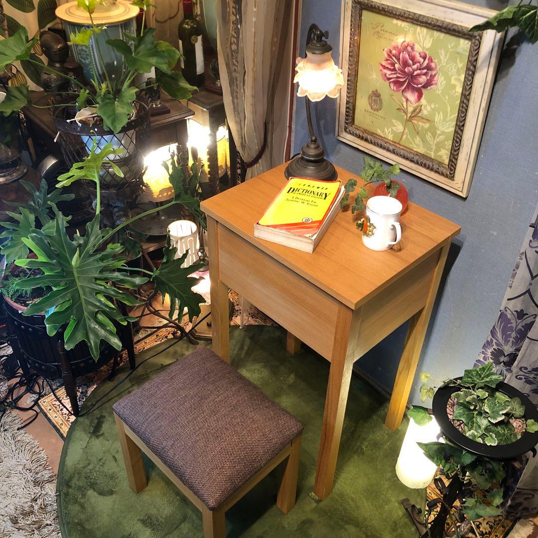 極美品　MUJI 無印良品 ドレッサー & チェア タモ材 ナチユラル