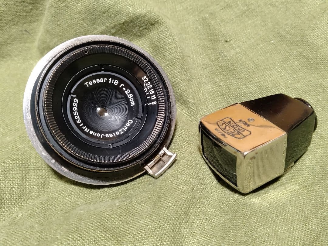 コンタックス用　テッサー28mm　f8　ライカMマウントアダプター付属