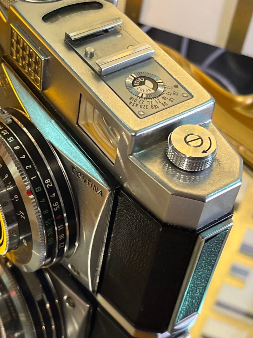 ZEISS IKON CONTINA＋Pantar45/2.8＋革ケースセット