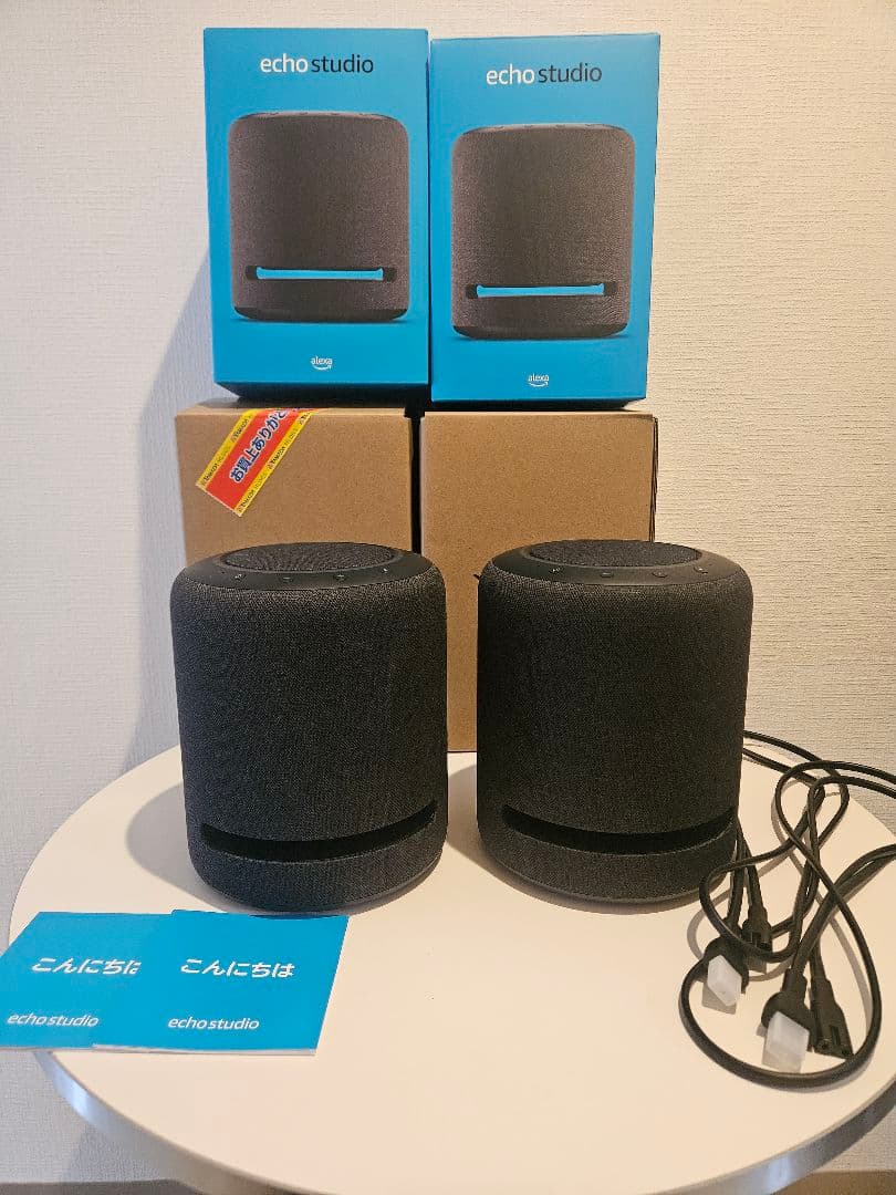 Echo Studio スマートスピーカー 2台セット　付属品完備