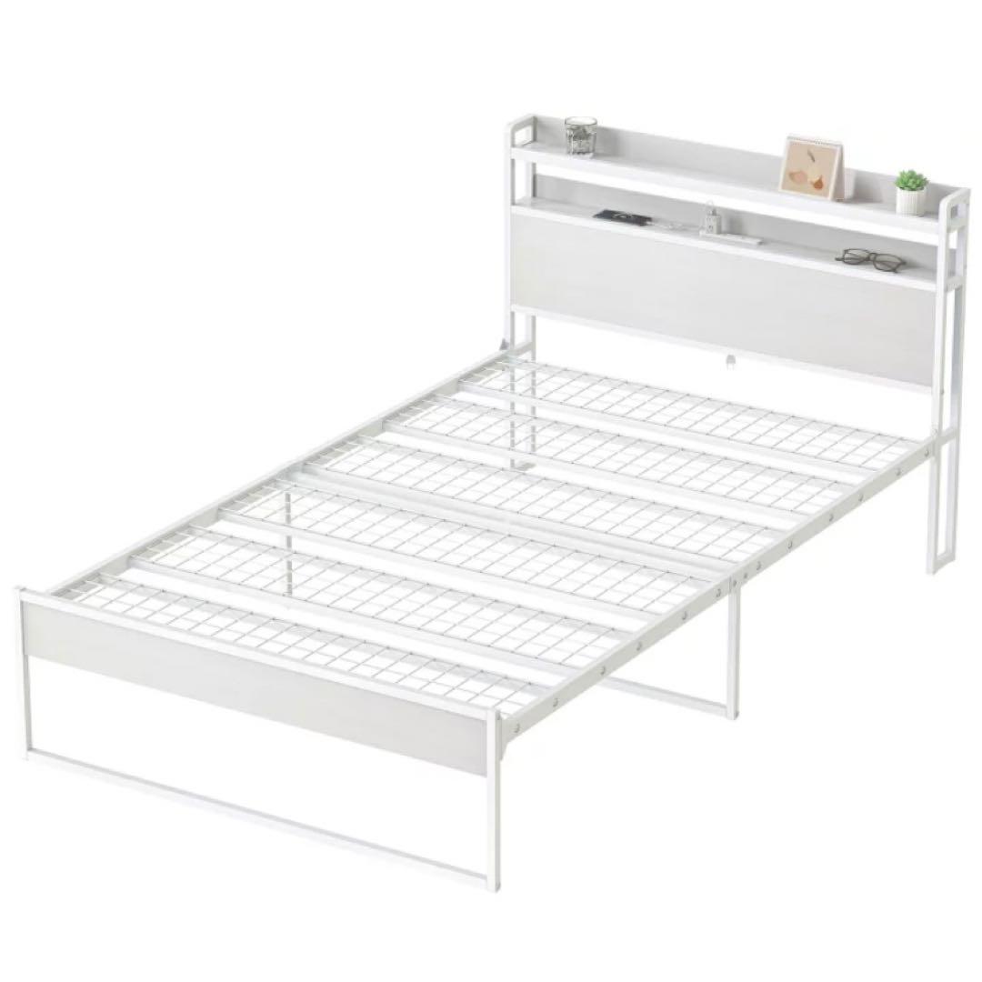 ミー★断捨離中 ベッドフレーム　シングル　スチール　組立品