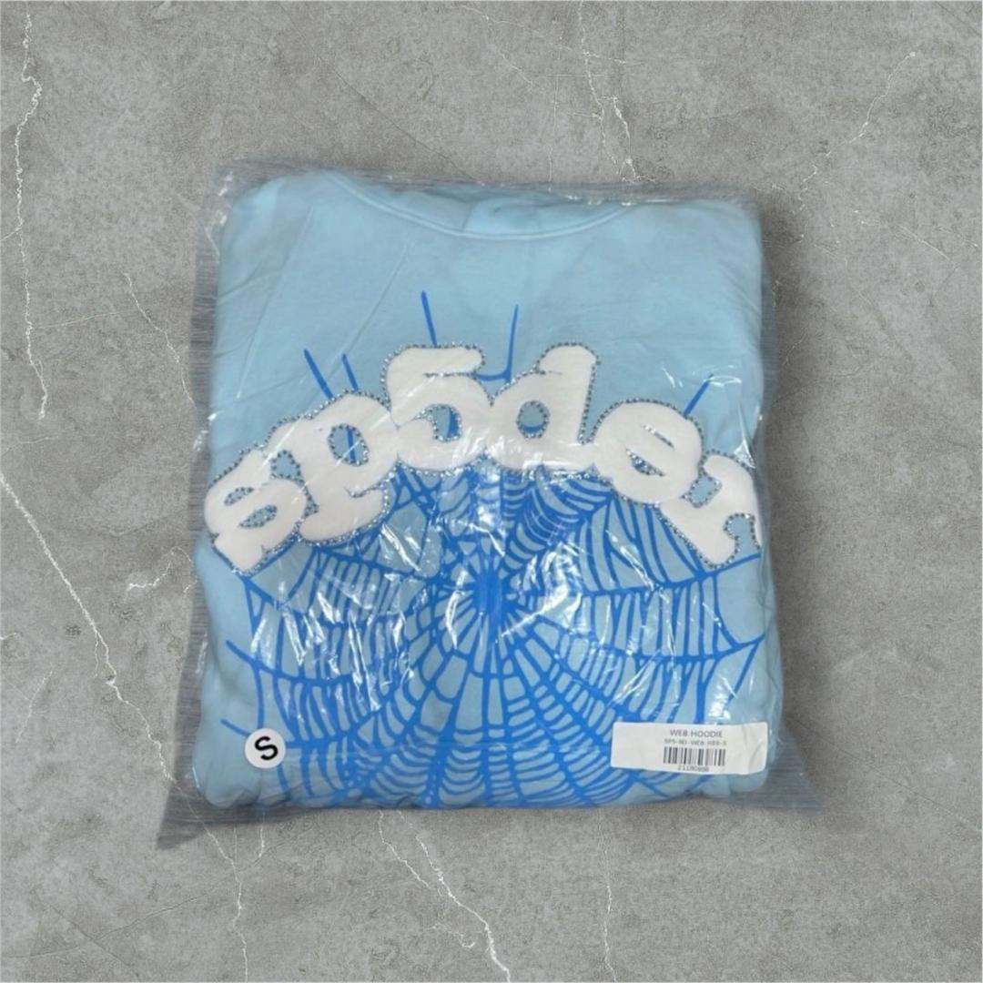 sp5der スパイダーパーカー　スカイブルー