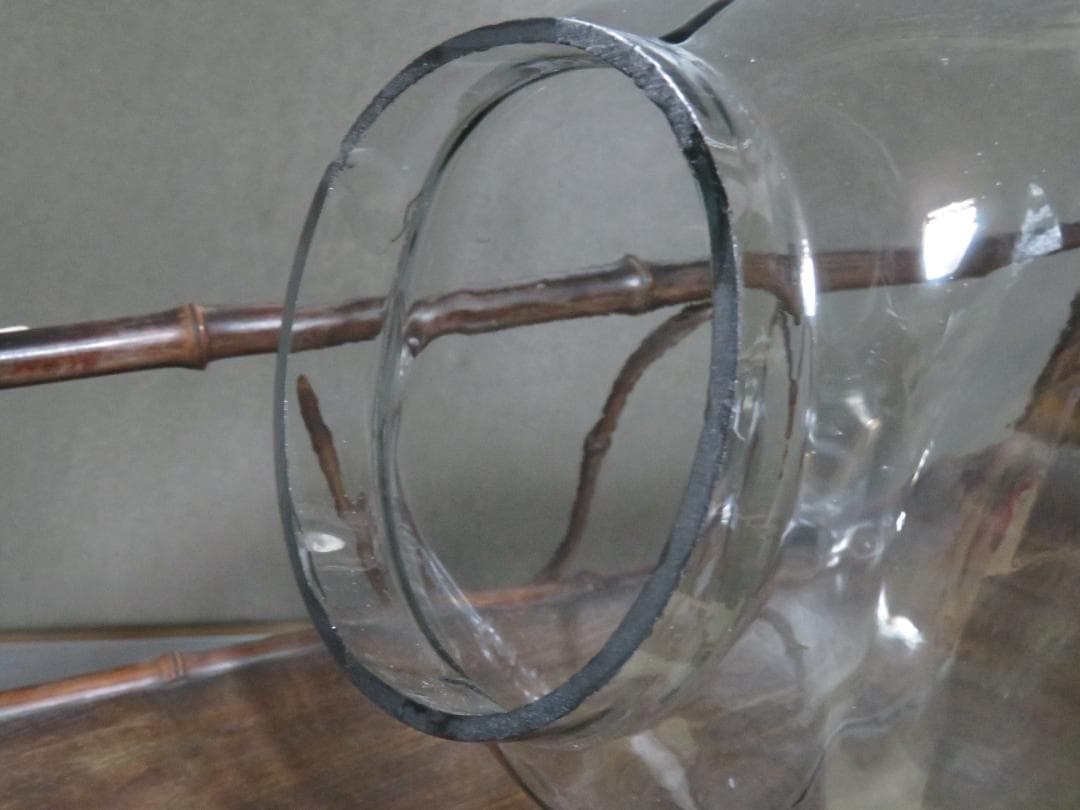 ◆393◆【昭和レトロ】蓋付ガラス 駄菓子瓶 アルミ蓋 アルミ蓋