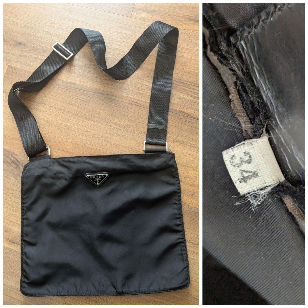 【正規品】PRADA プラダ ナイロン ショルダーバッグ 34白タグ有