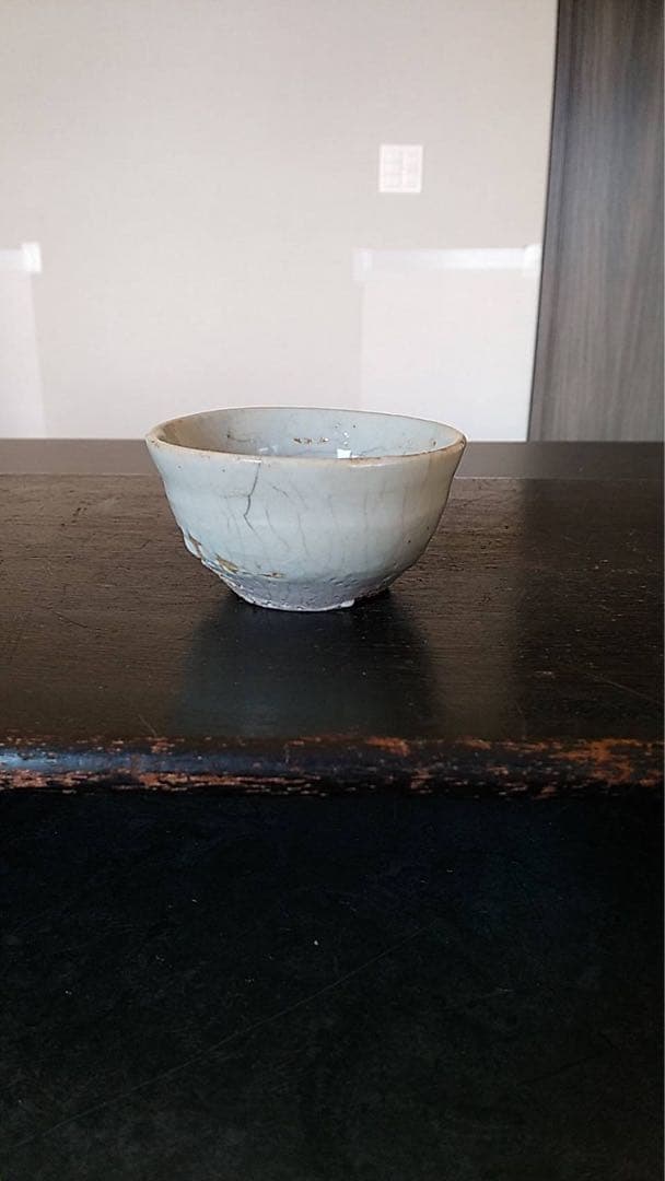 李朝　李朝盃　韓国美術　朝鮮美術　古美術　酒器　堅手　高麗　煎茶道具　かいらぎ