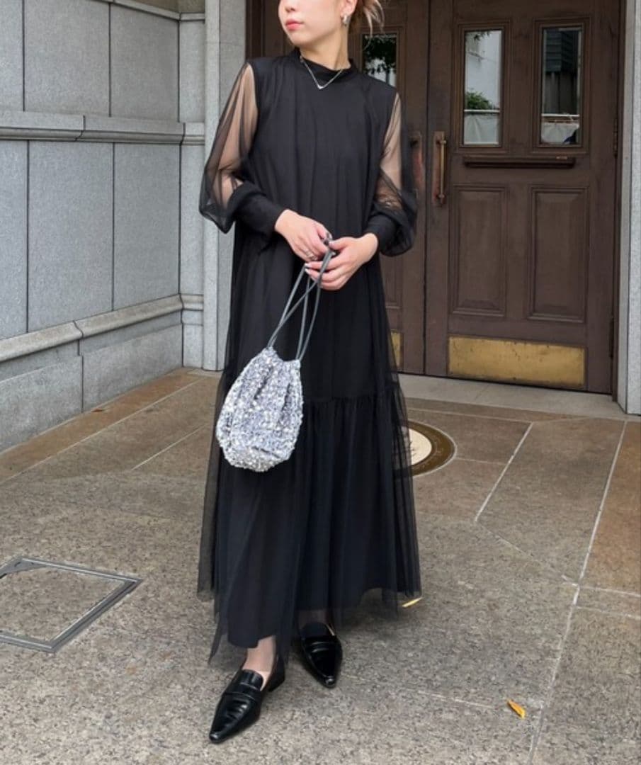 新品タグ付✨️capricieux le'mage チュールハイネックワンピース