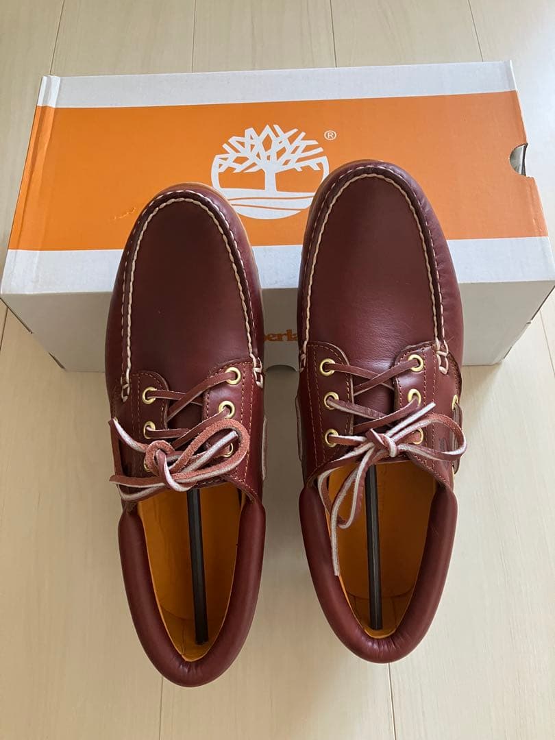 【新品】Timberland 3eye バーガンディ 25センチ