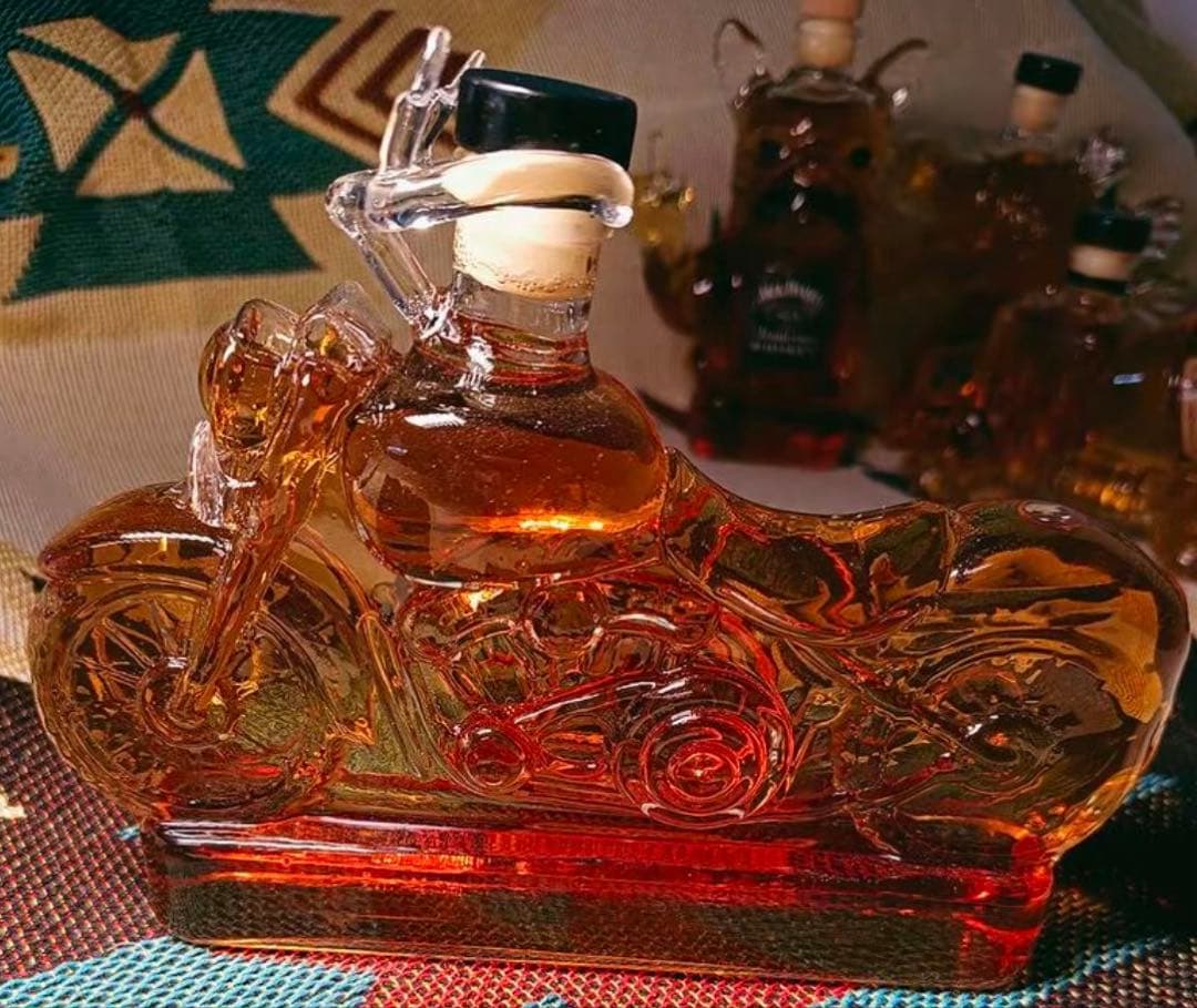 バランタイン12年旧ボトル　バイク型デキャンタボトル　セット