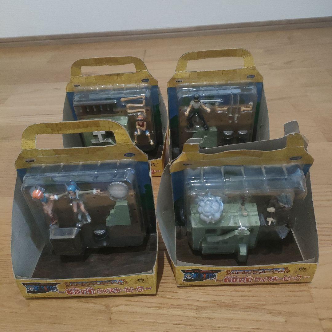 ワンピース バトルグランドベース ～歓迎の町ウィスキーピーク～全4種フルセット