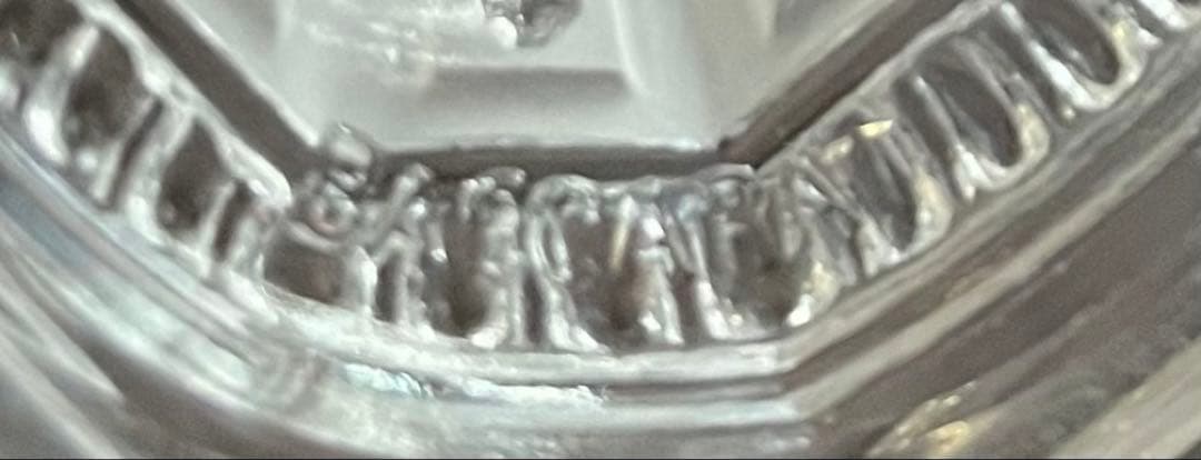 Baccarat バカラ/※刻印有 マリア　キリスト　フロストガラス