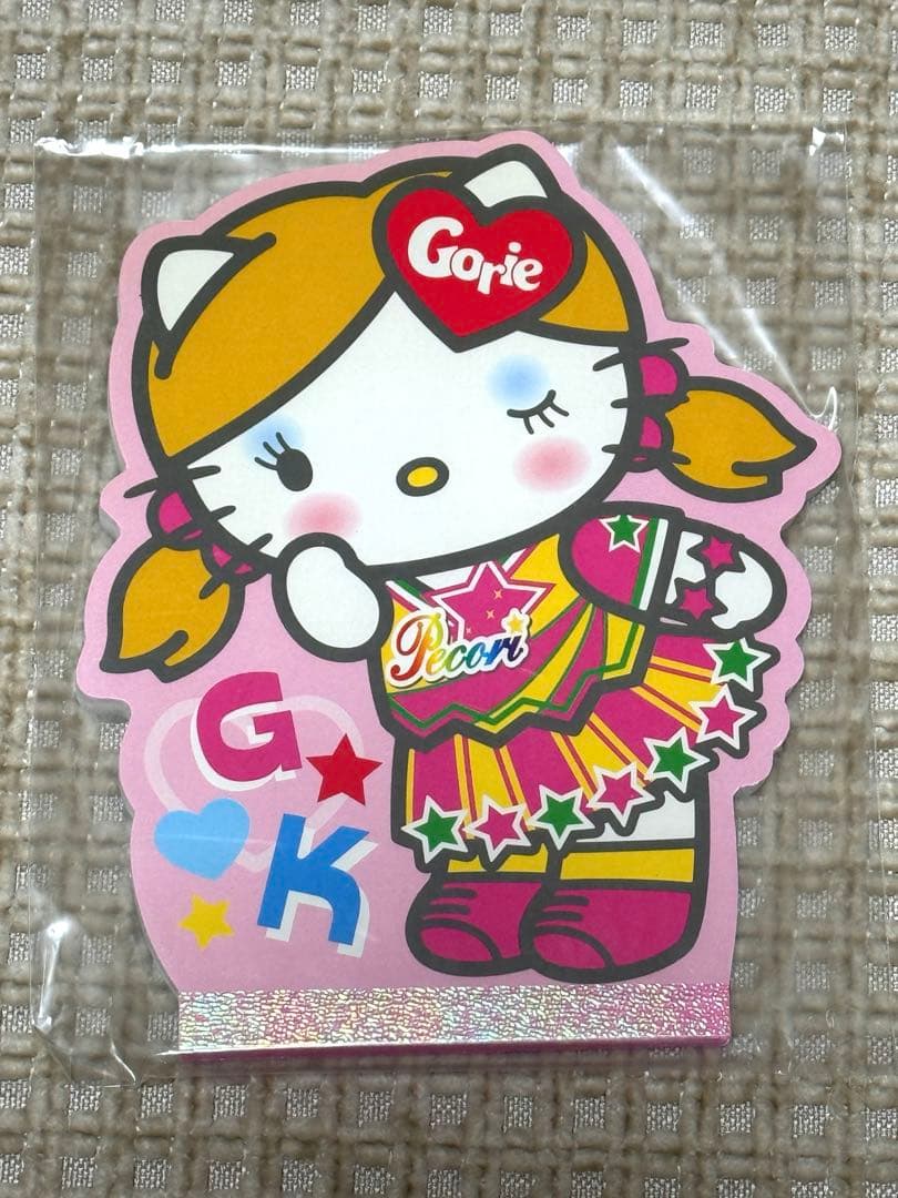 ハローキティ　ゴリエ　メモ帳　ダイカットメモ　激レア　レトロ　ウィンク　サンリオ