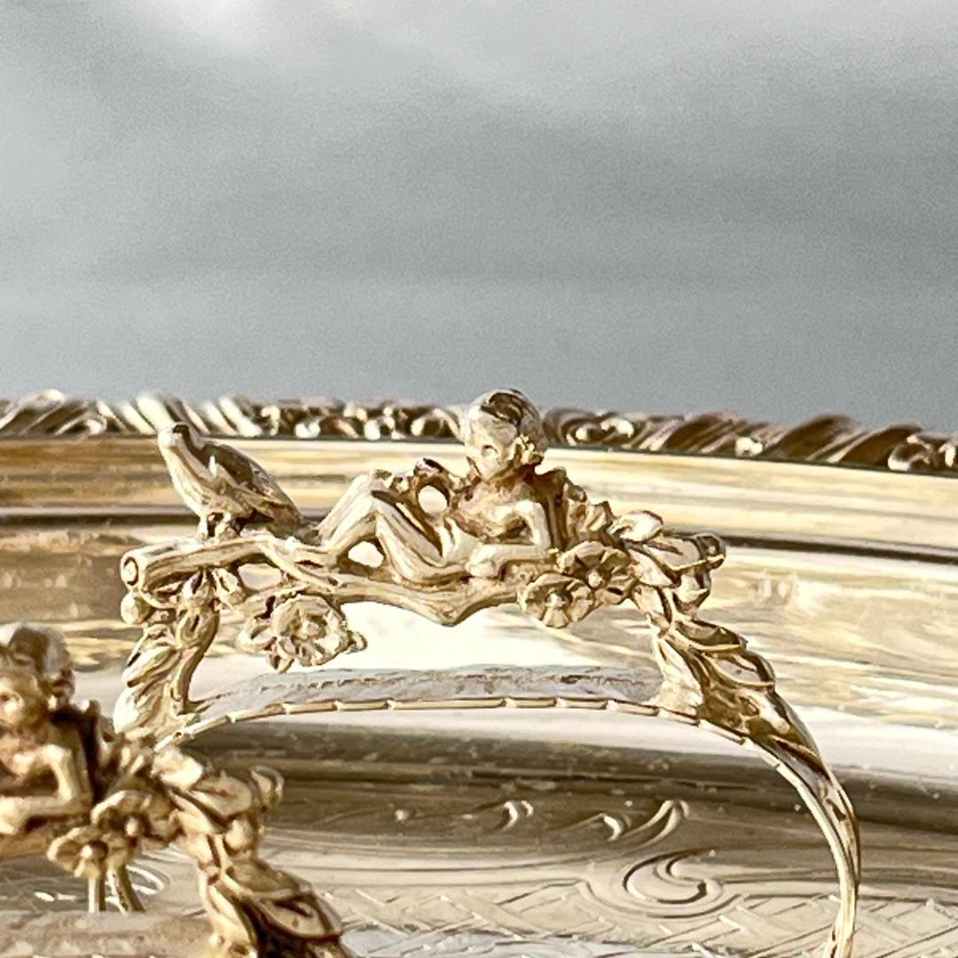 【ALBO】 天使と鳥 / 天童とリスのナプキンリング　6個【純銀】