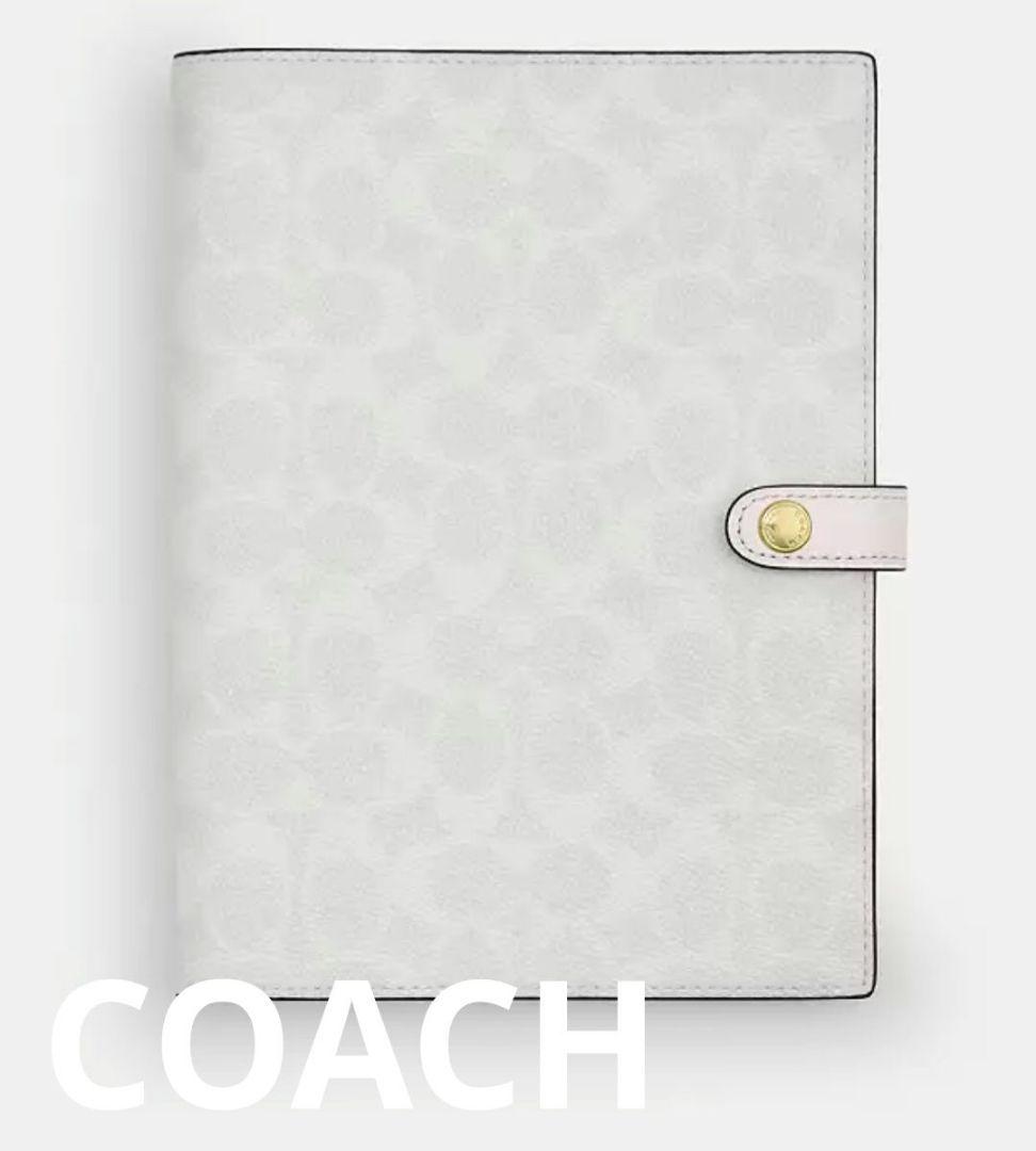 COACH☆コーチ新品未開封☆シグネチャーノートカバー☆リングノート付き