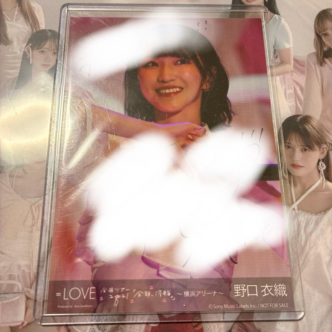 の*ぐ様 イコラブ 野口衣織 スペイベ 限定 横アリ DVD 生写真 直筆 コメ