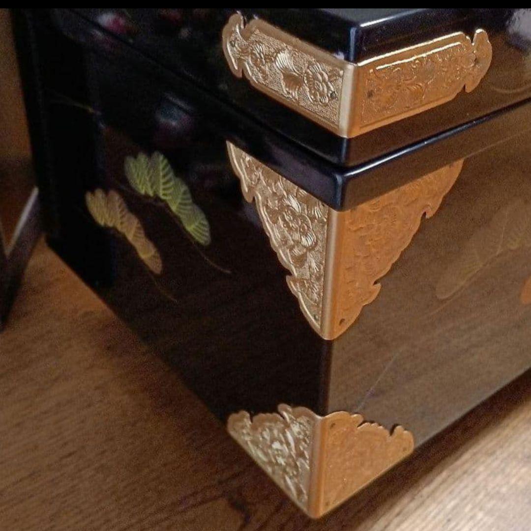 ＊「まこちゃん様」専用　天冠付き久月:親王飾り輪島塗:飾り収納箱　豪華3点セット