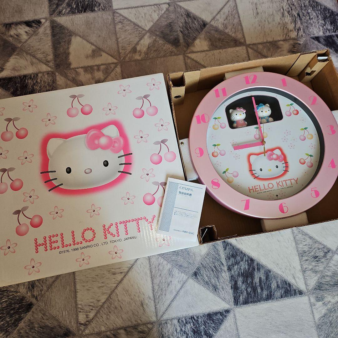 箱入り 極美品 HELLOKITTY メロディ からくり掛け時計 CITIZEN