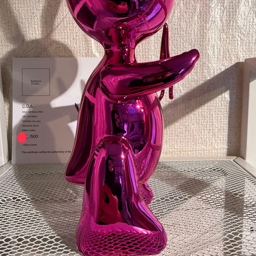 【真作】金属製 世界限定500 ジェフクーンズ アート オブジェ インテリア 兎