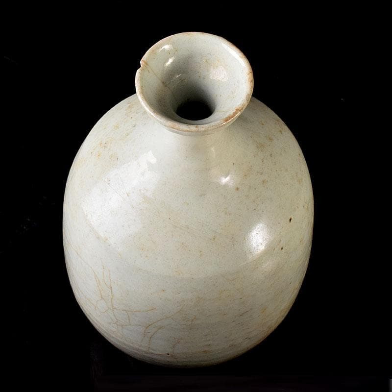 朝鮮美術　李朝　高麗白磁　徳利　V　R7998