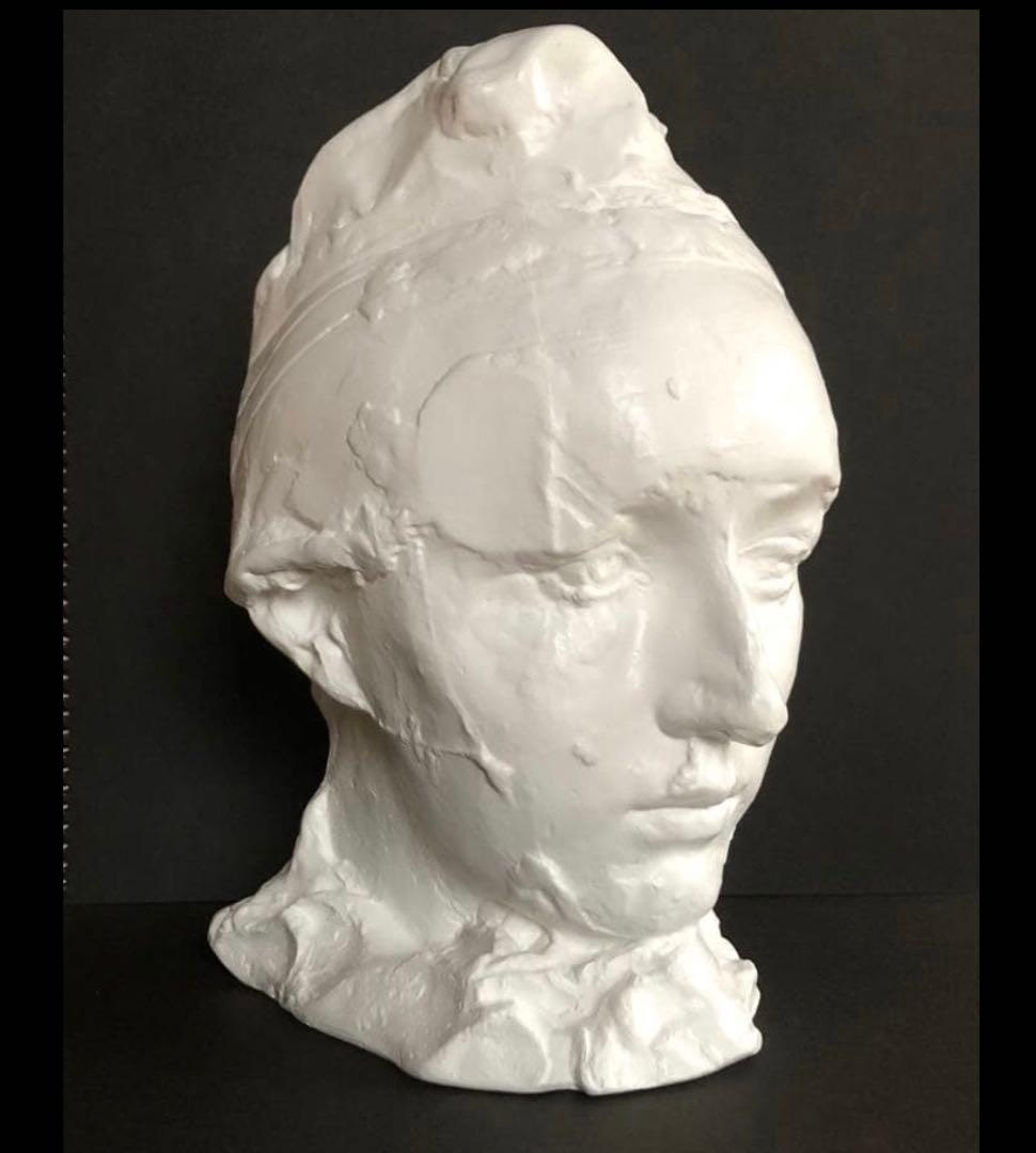 ロダン作　『フリジア帽をかぶったカミーユ』　石膏像