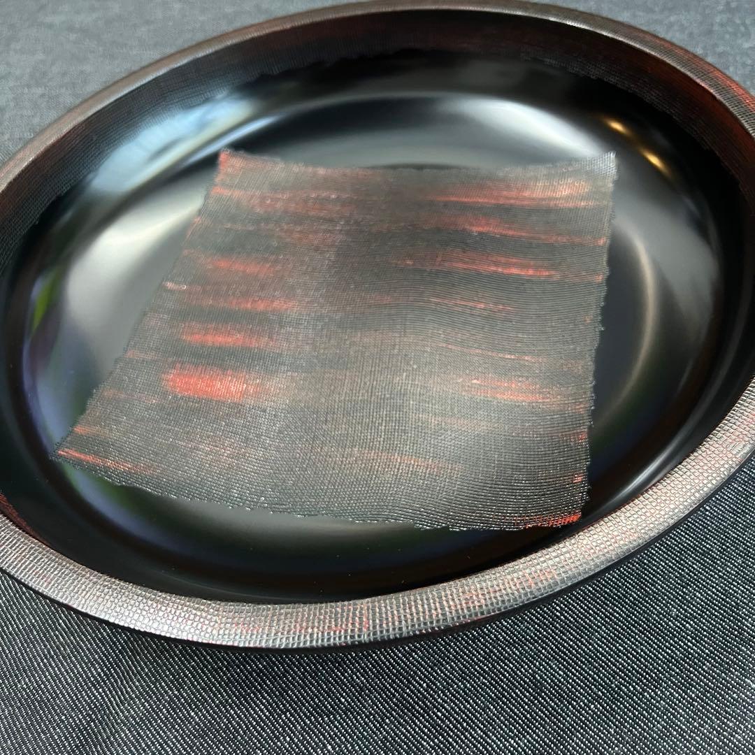 12寸　盛り鉢　盛鉢　黒　祝事にも◎山中漆器