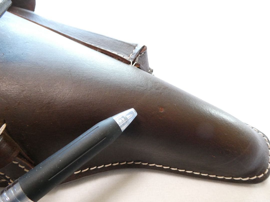 ルガーP08 ホルスター　レプリカ　4インチ　レザー　茶　ブラウン　ドイツ軍