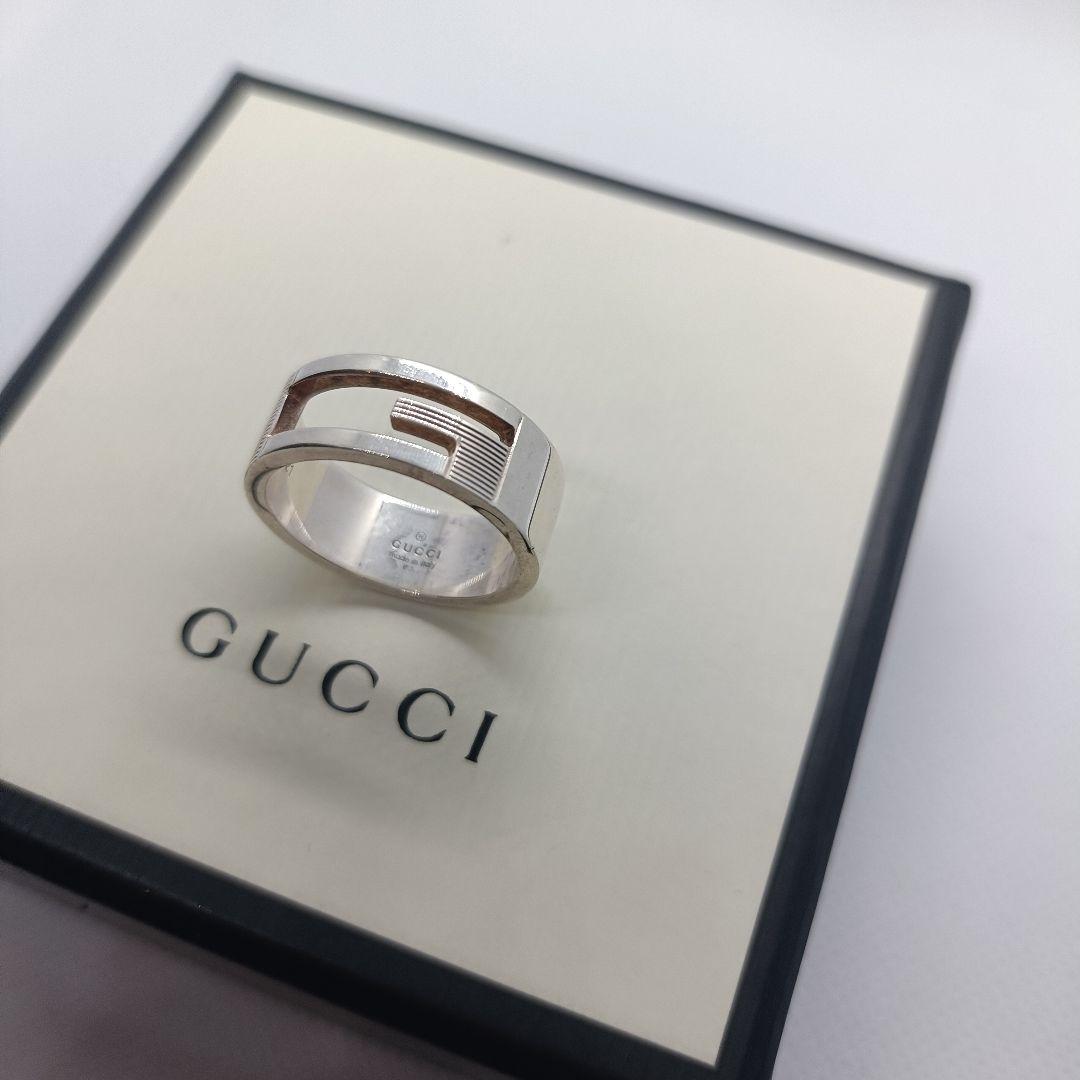 GUCCI✨　リング　20号　カットアウト　シルバー　925