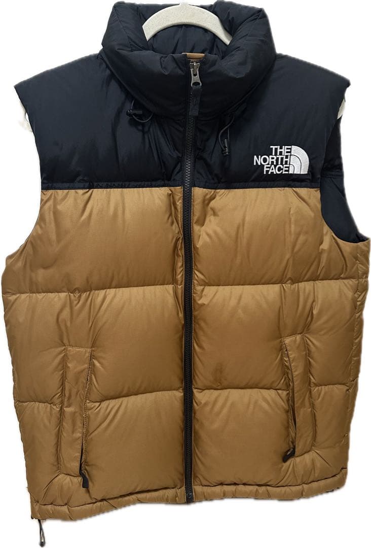 THE NORTH FACE ダウンベスト 黒/茶色