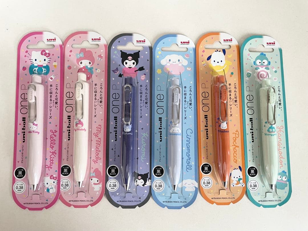 ユニボールワンP サンリオ　全6種　0.38mm ドンキ　アピタ　限定