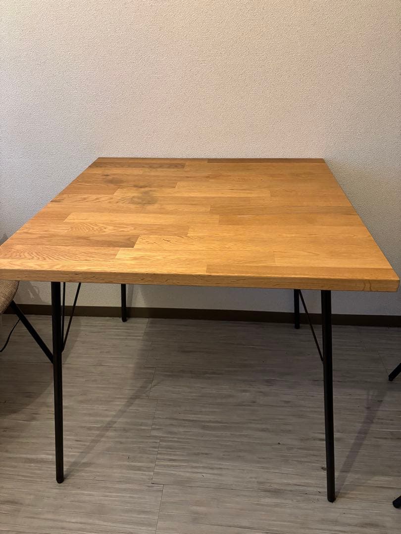 【80cm×80cm】ナチュラルウッドテーブル