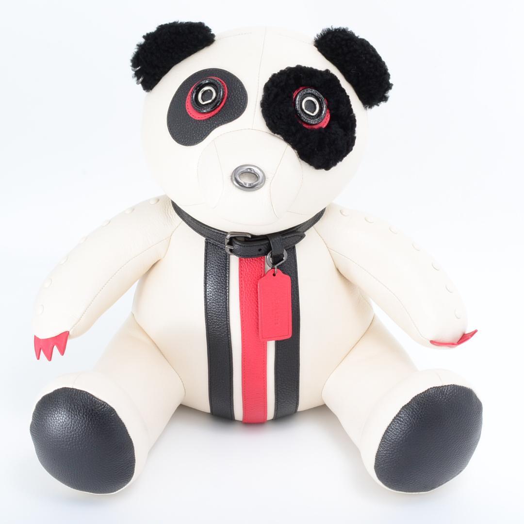 COACH コーチ ロッキー テディベア レザーぬいぐるみ