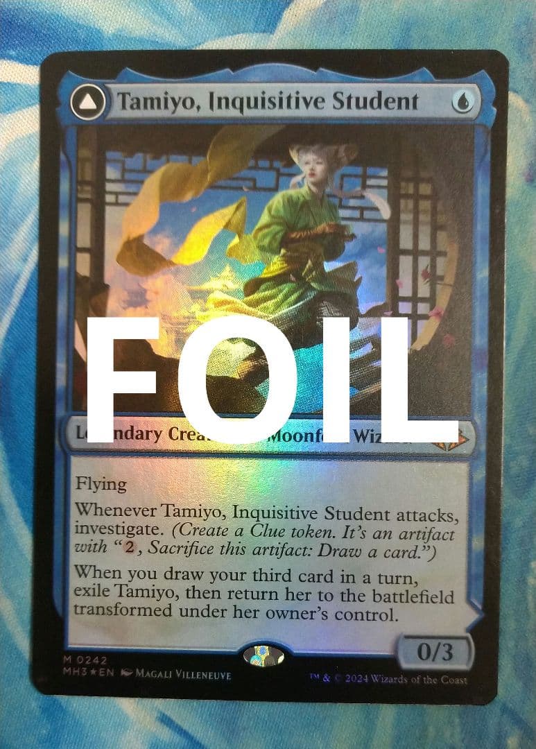MTG 知りたがりの学徒、タミヨウ MH3 通常枠 英語版FOIL