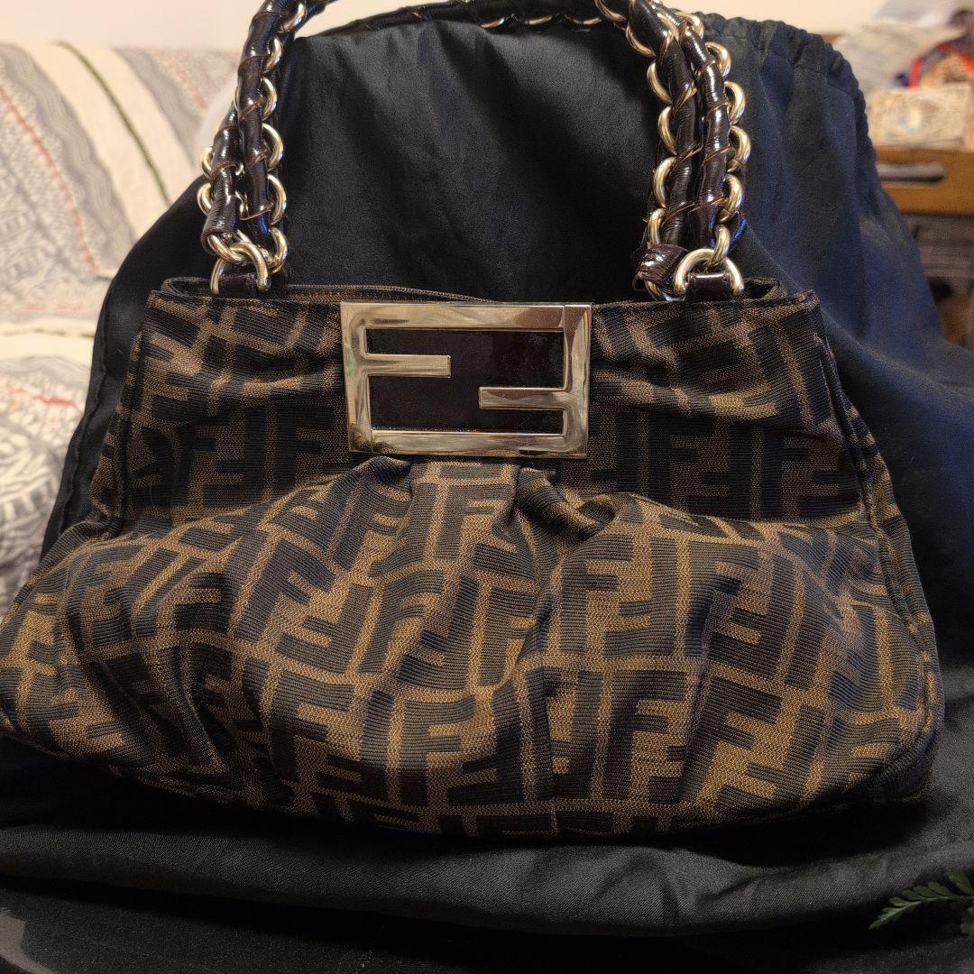 Fendi FFロゴプリント ハンドバッグ