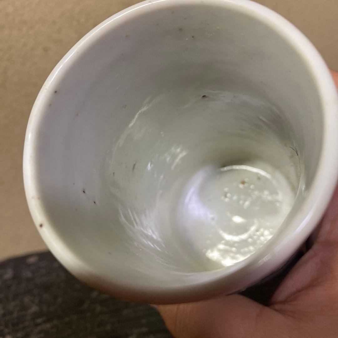 中国古玩　粉彩人物文湯呑