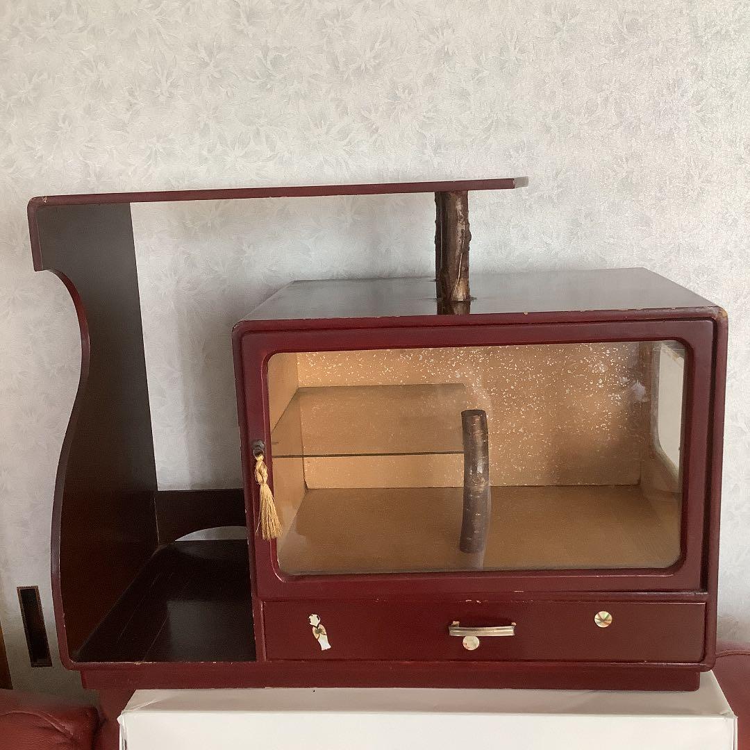 飾り箪笥　飾りケース　飾り棚　小引き出し　木製　昭和レトロ　ヴィンテージ