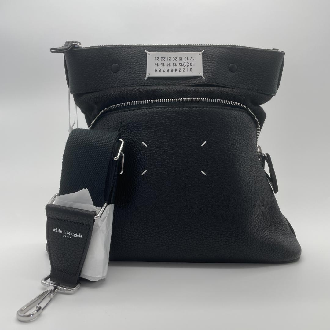 05　メゾンマルジェラ 5AC ディアスキンショルダーバッグ　レザーBAG