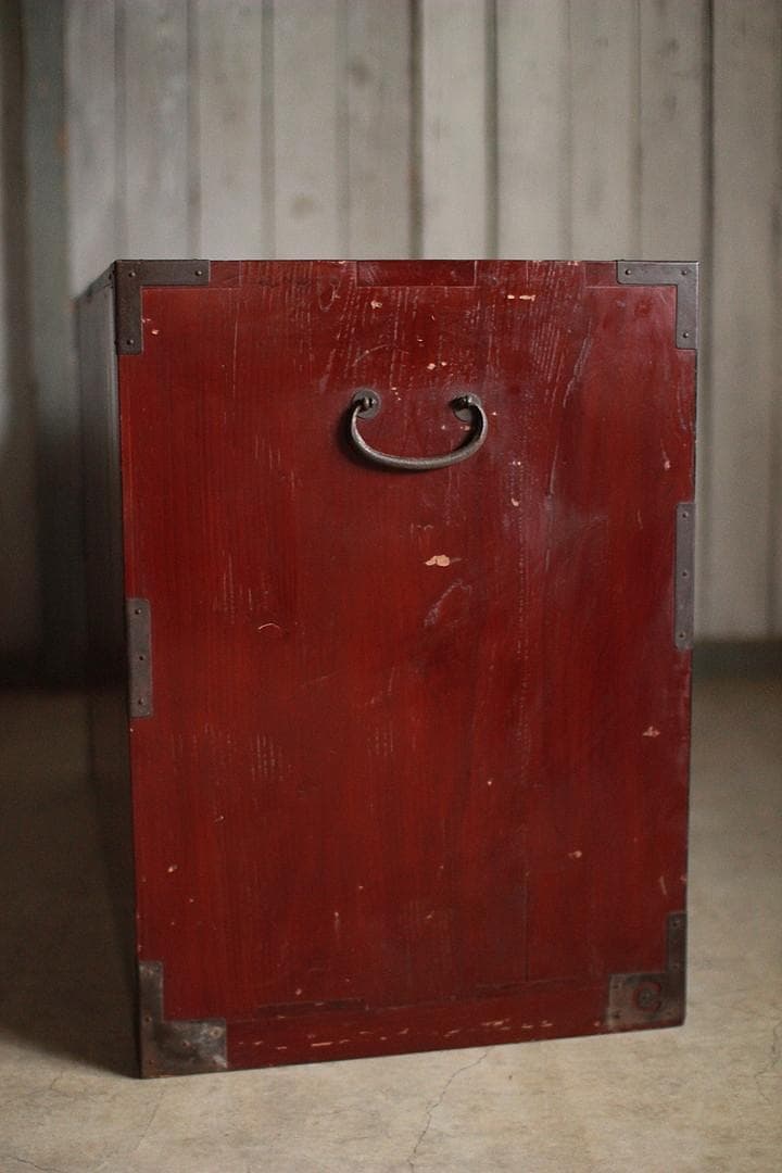 綺麗な巾着金具庄内箪笥　抽斗4杯　タンス　収納　古家具　古民家　時代家具