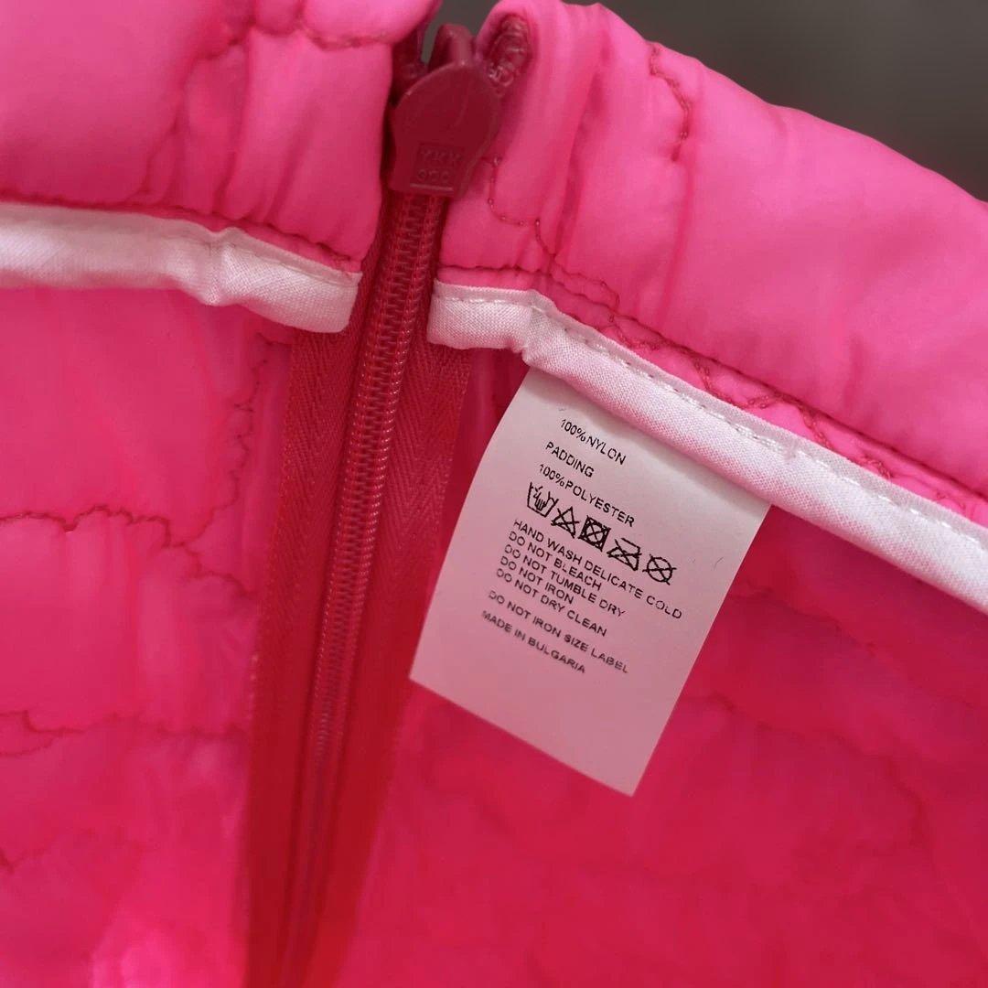 ⚫︎caroline bosmans⚫︎ピンクのくまキルトのスカート16Y