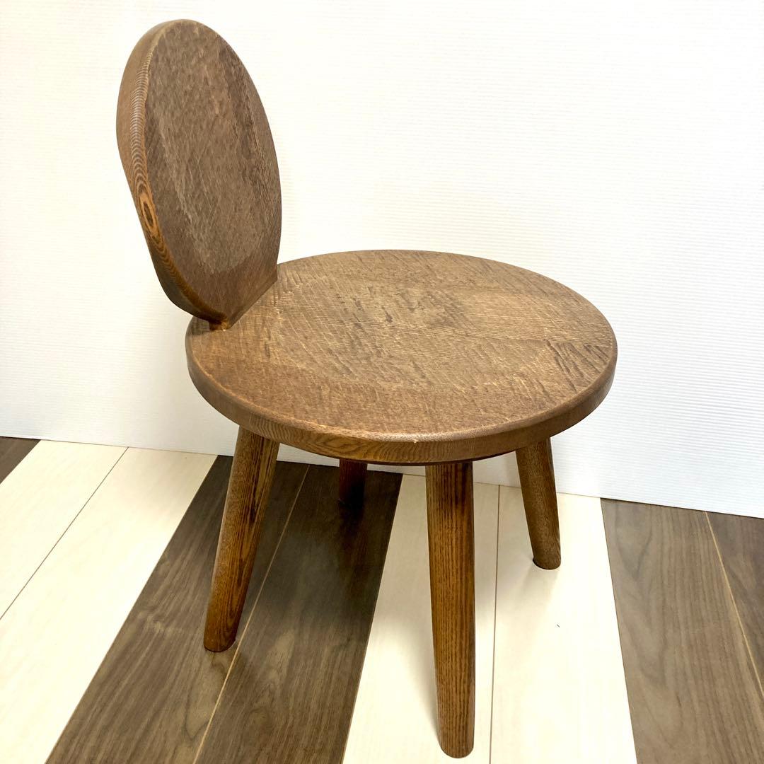 柳川家具 匠夢楽 たくみむら 360度回転 回転式丸椅子 チェア 座面40cm