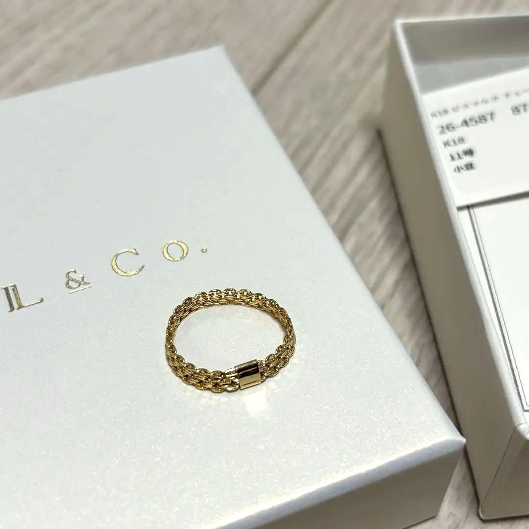 K18 ビスマルク チェーンリング　L&Co.