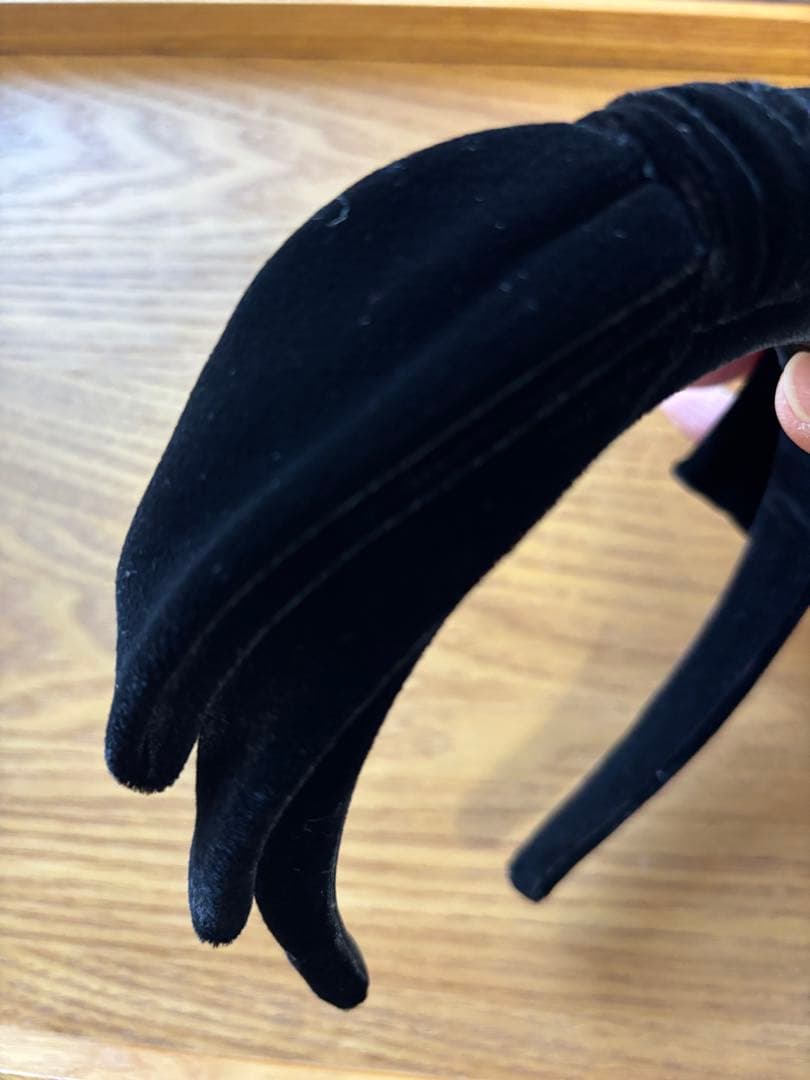 ALEXANDRE DE PARIS ベルベット ヘアバンド