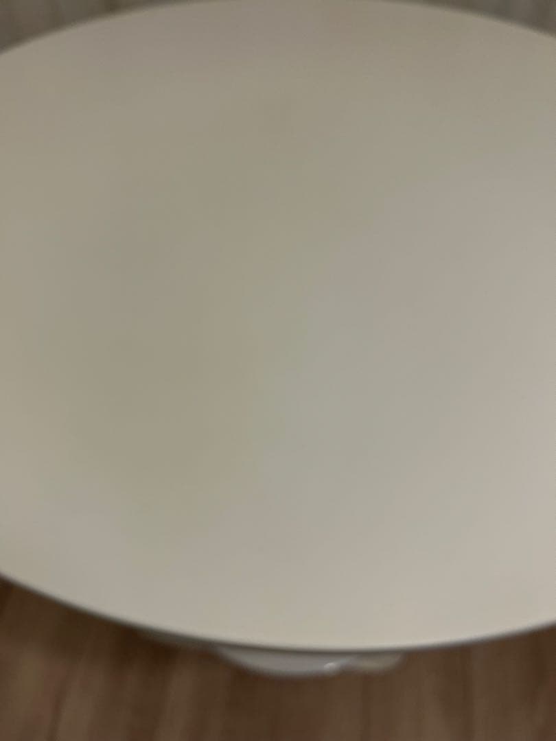 ダイニングテーブル、丸テーブル、白、幅80cm、高さ73cm、組み立て簡単