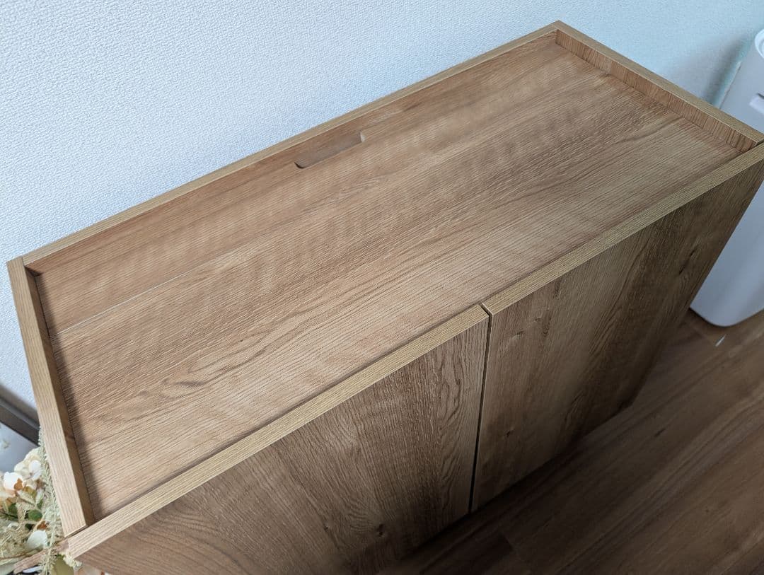 12/20まで 幅80 サイドボード タップ収納付き 日本製 LOWYA