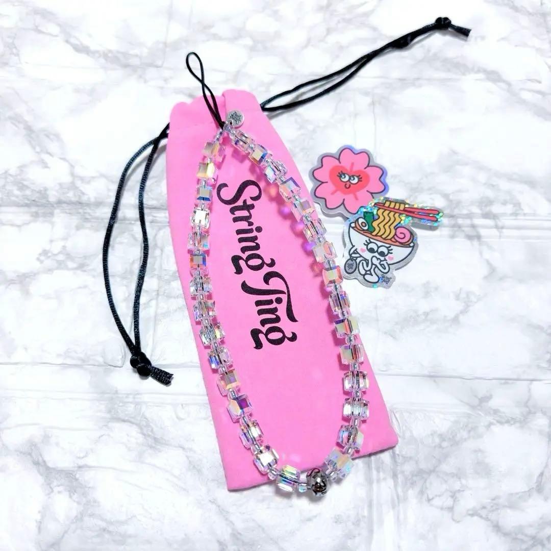 スマホアクセサリー StringTing Drip Ting Crystal Wristlet