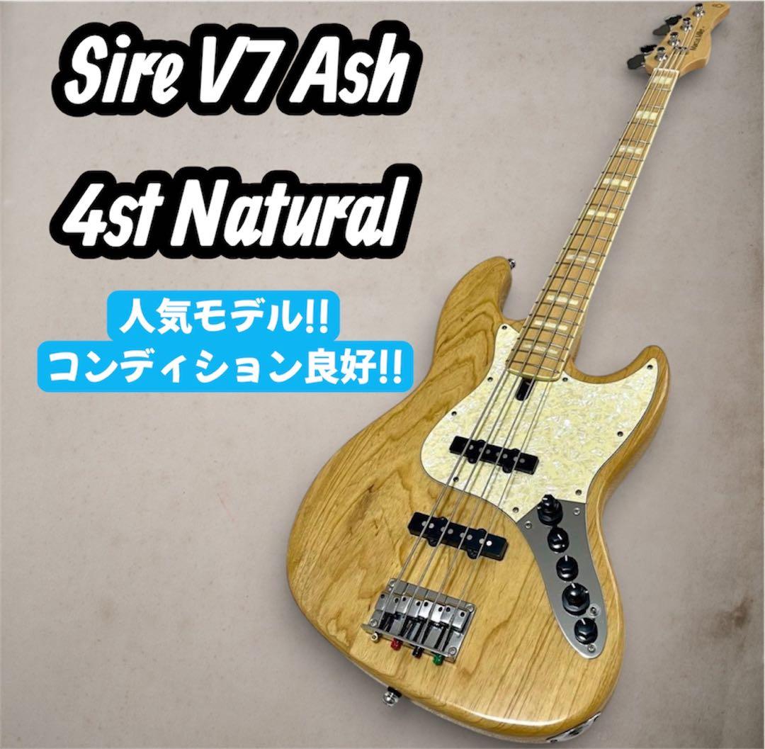 ベース Sire V7 Ash 4st Natural