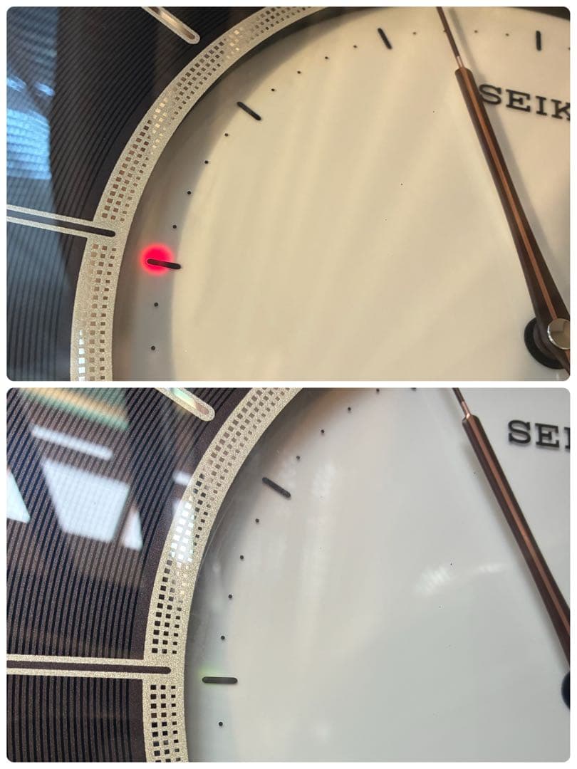 0650 SEIKO SF502B 電波ソーラークロック　掛時計　電波時計