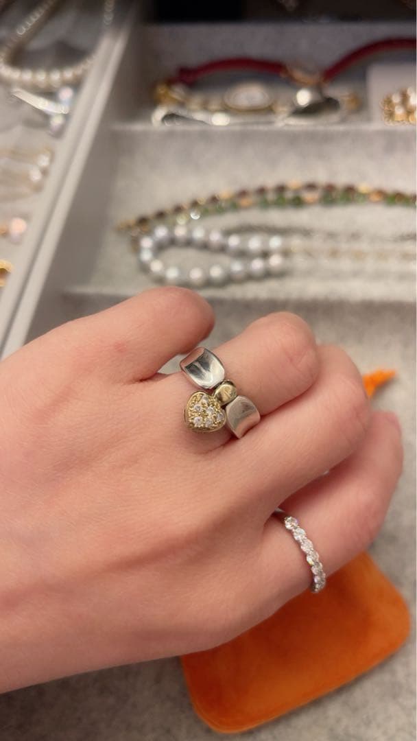 Folli Follieフォリフォリ　リング　リバーシブル　指輪　925/750