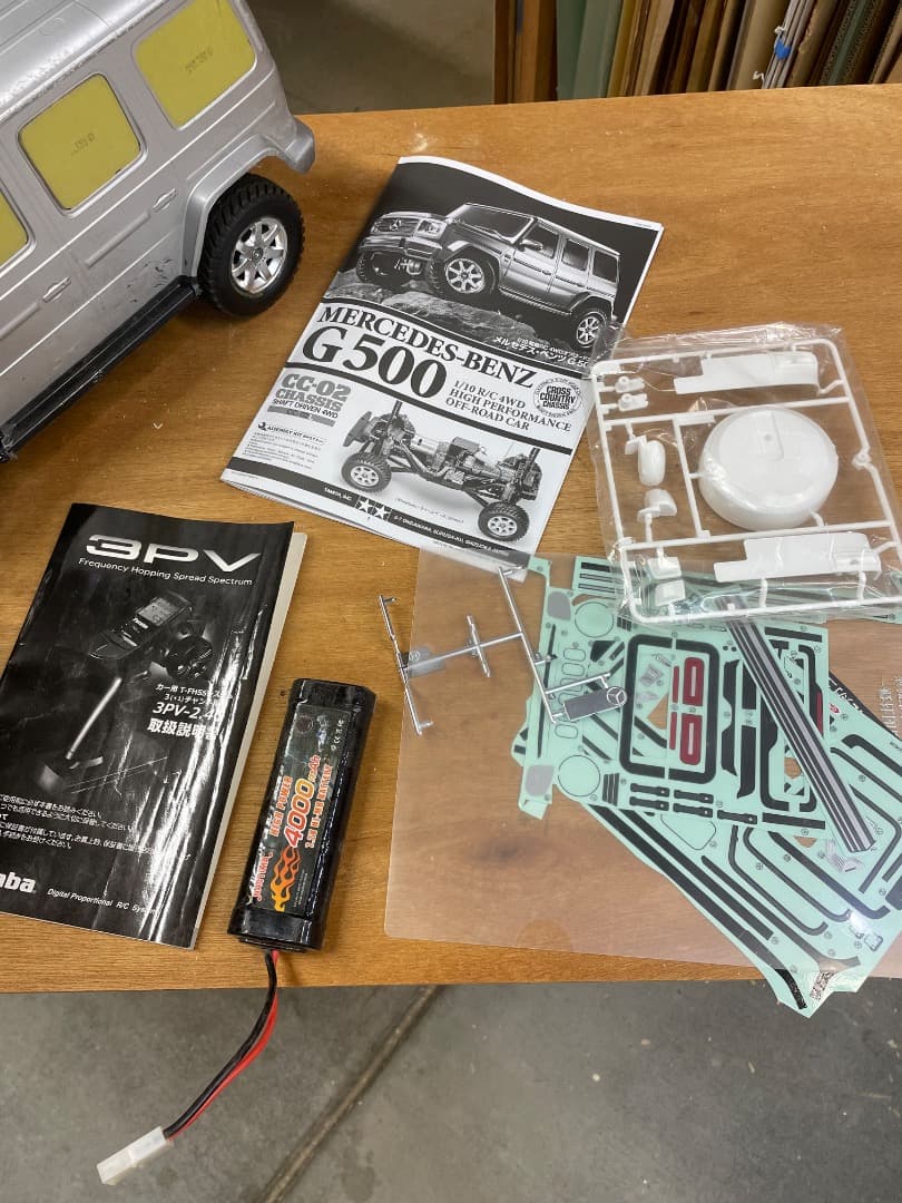 TAMIYA CC-02 シャーシ　フタバ　プロポ・バッテリー付き